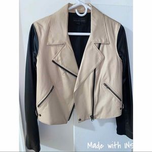 Sachin & Babi leather two color jacket